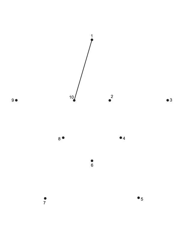 По фото соединить точки чтобы получилось сечение Connect the dots star from 1 to 10 Connect the dots, Dots, Printable star