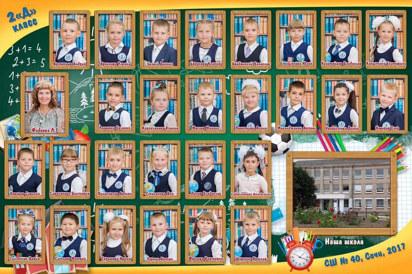 По фото в каком классе Виньетки школьные - Школьная виньетка - Весь мир в твоих руках.
