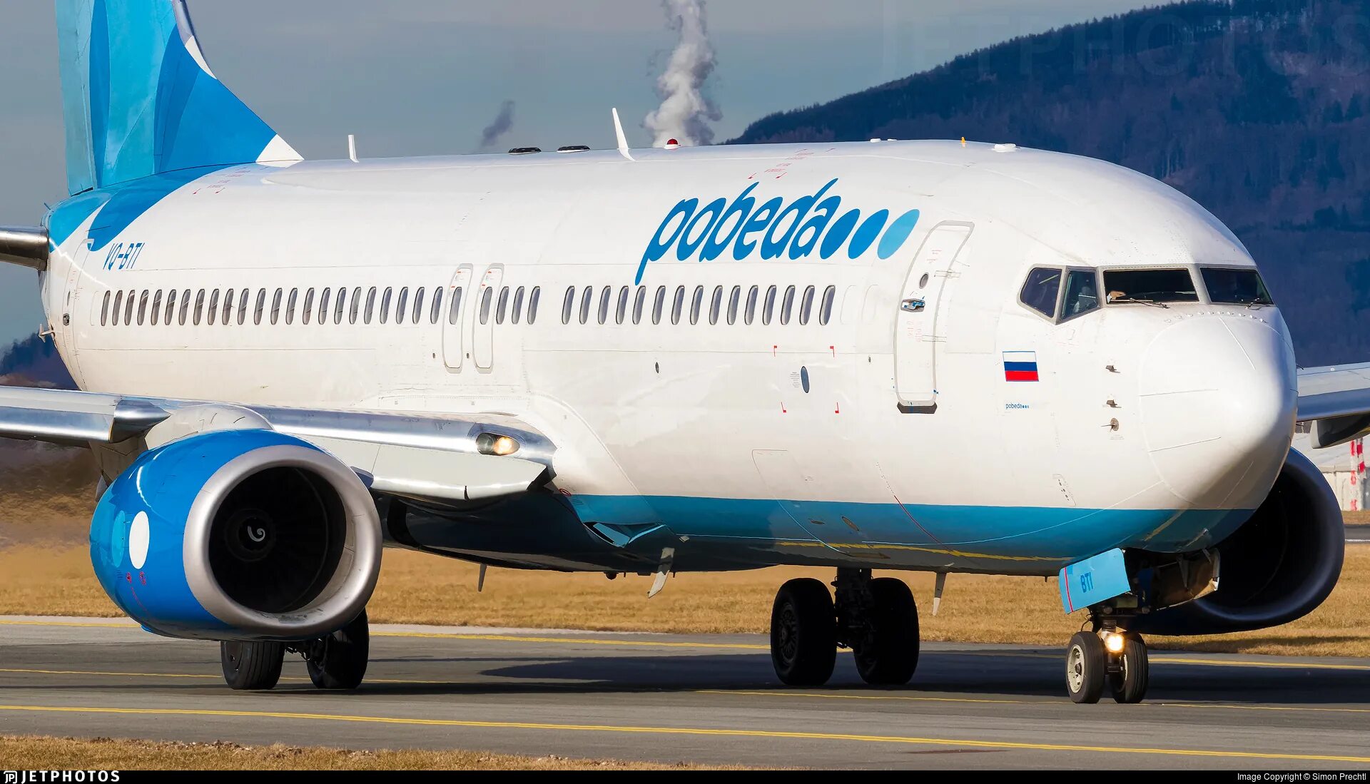 Победа 737 800 фото VQ-BTI Boeing 737-8LJ Pobeda Simon Prechtl JetPhotos