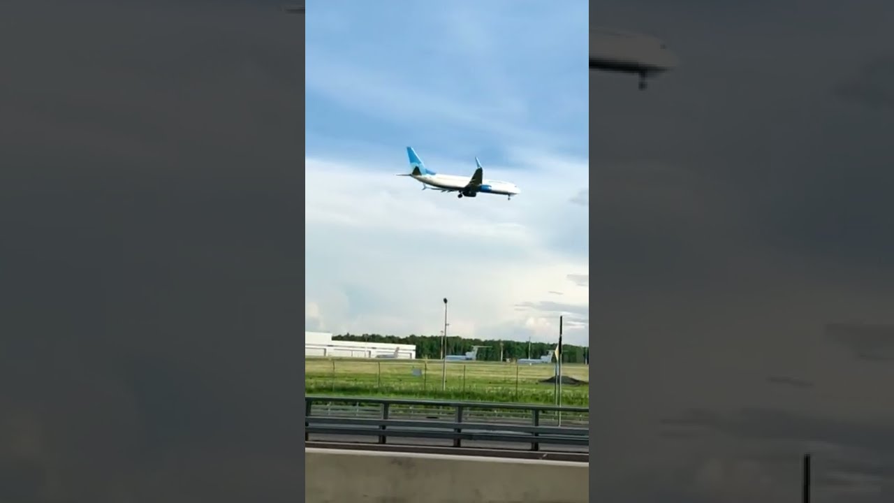 Победа аэропорт фото Посадка Boeing 737 победа Аэропорт Внуково - YouTube