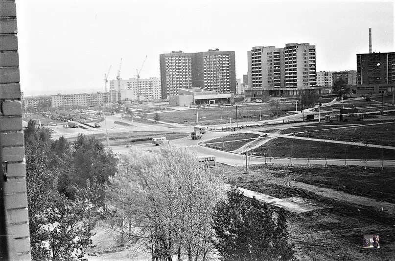 Победа архангельская ул 70 фото Дата съёмки, примерно, 1983 год. Вид на перекрёсток Победы - Архангельская и кин