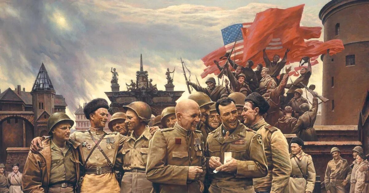 Победа картинки фото К 71-летию рукопожатия на Эльбе Пикабу