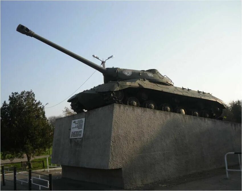 Победа красная ул 27 станица староминская фото Танк Ис-3, monument to technology, Krasnodar Territory, stanitsa Starominskaya, 