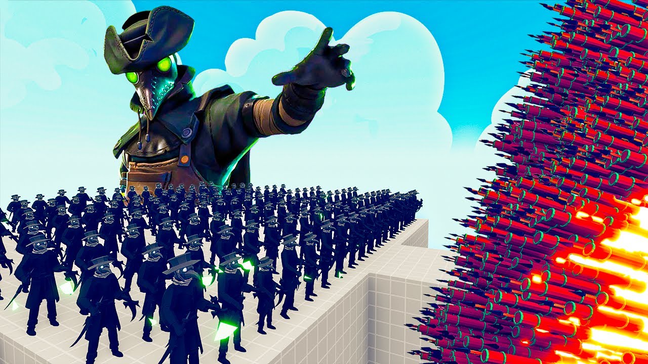 Победа мир фото 100x PLAGUE DOCTOR + 1x GIANT vs EVERY GOD - Totally Accurate Battle Simulator T
