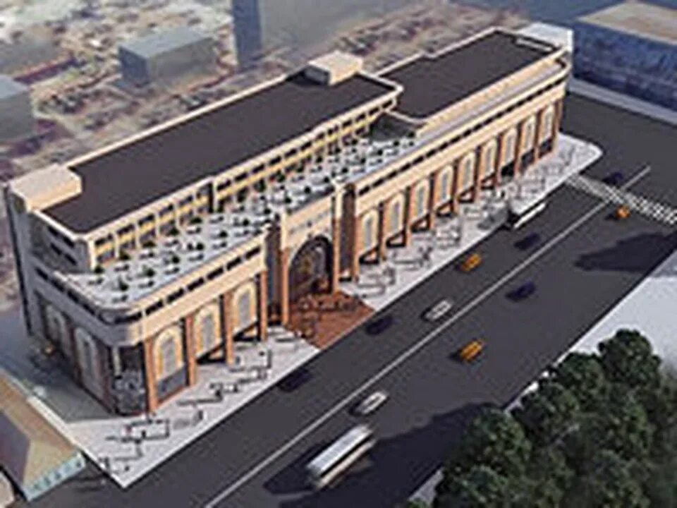 Победа плаза саратов фото На месте уличных ларьков у Крытого рынка строят торговый центр - KP.RU