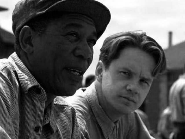 Побег из шоушенка актеры и роли фото Morgan Freeman & Tim Robbins ("Cadena Perpetua", 1994) The shawshank redemption,