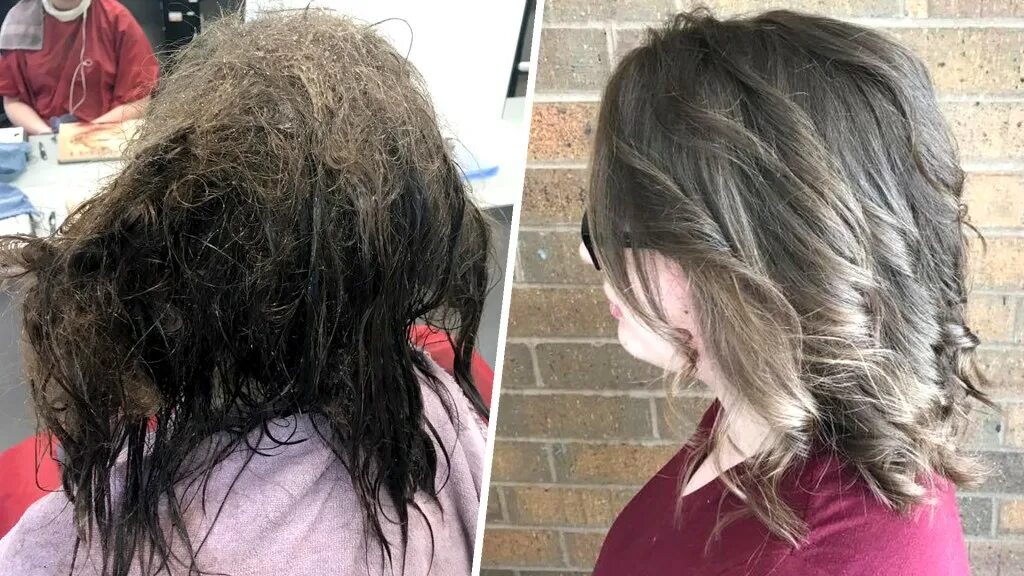 Почему чистые волосы выглядят как грязные Hairstylist gives teen struggling with depression an amazing makeover