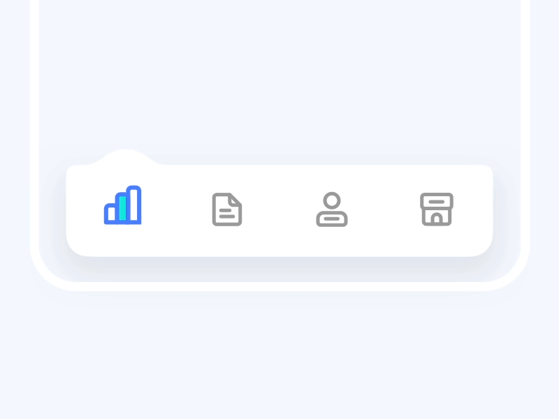 Почему фото серое Tab bar interaction by Kaiseir Interactive design, Ui design dashboard, Mobile a