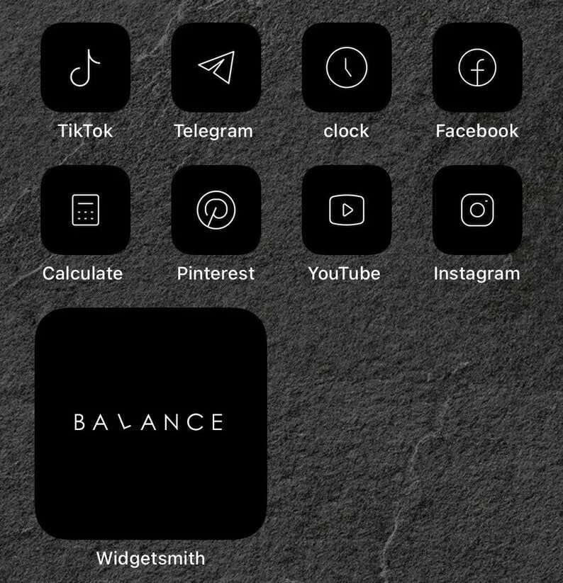 Почему фото темное на телефоне 83 Black Ios 17 App Icons Dark Mode Widget Ios 17 Cover Widgetsmith Aesthetic Mi