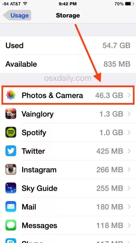Почему фото занимают много места на айфоне Find Out How Much Storage Space Photos Take Up on iPhone