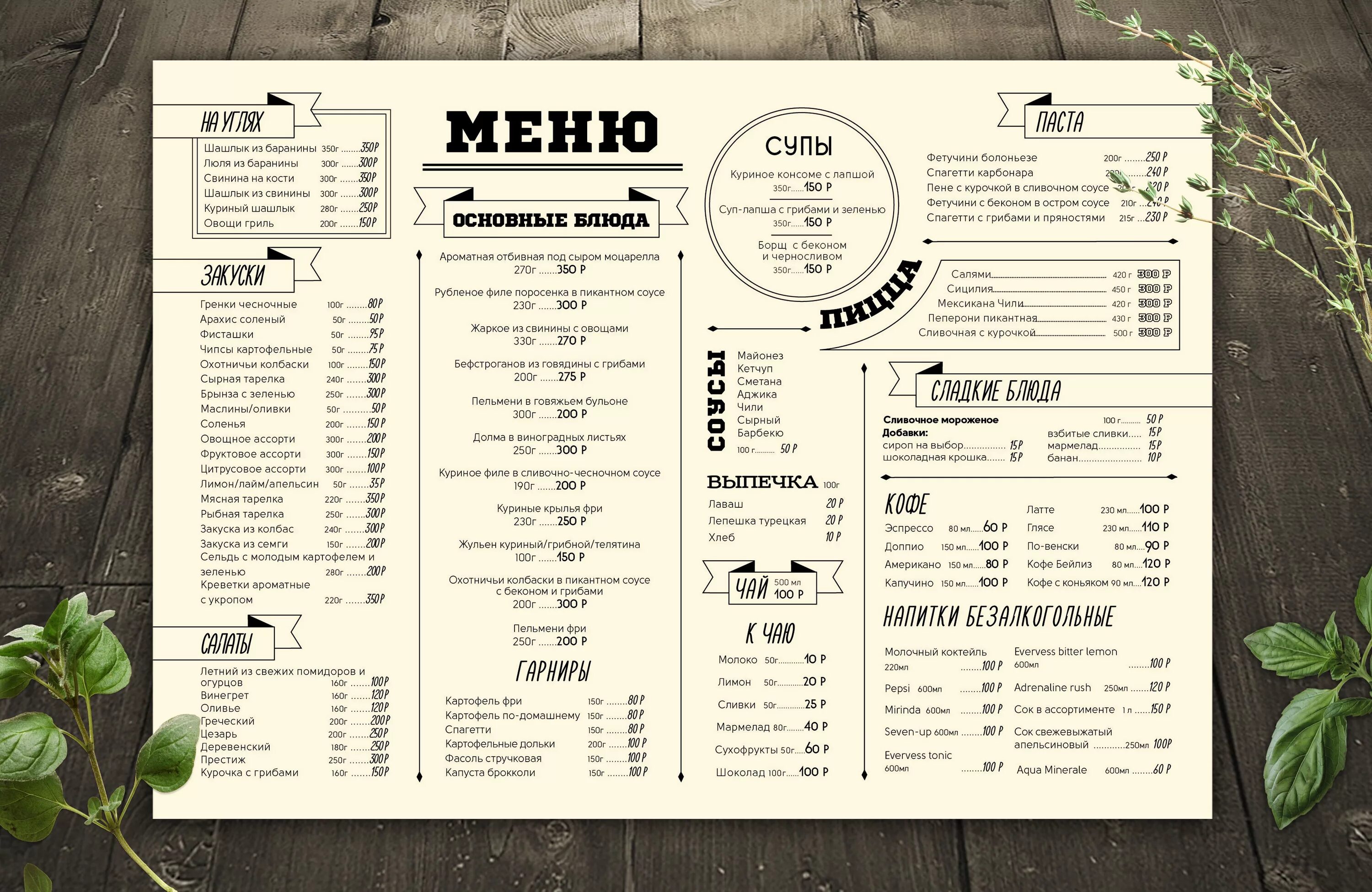 Почему лучше делать меню бара без фото Design Cafe Menu / Шрифтовой дизайн для меню кафе Cafe menu, Menüler, Restoran