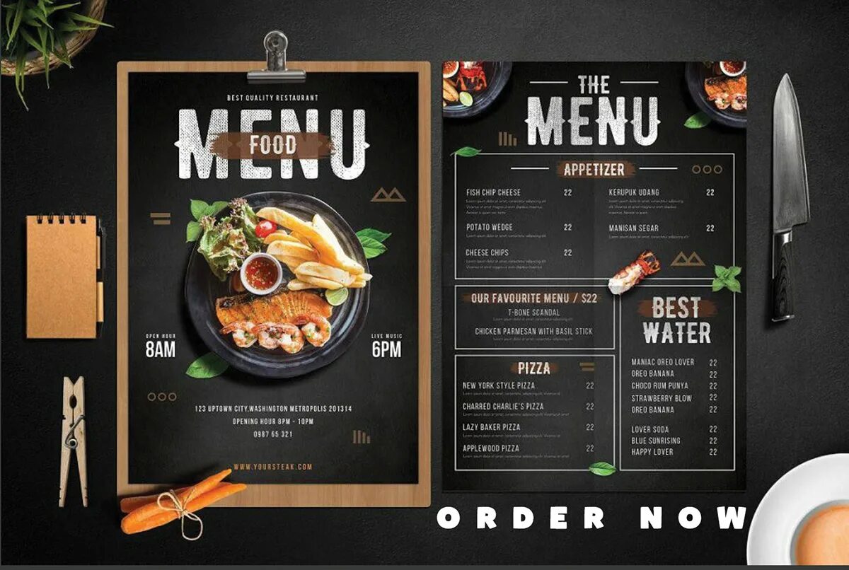 Почему лучше делать меню бара без фото restaurant menu food menu design in illustrator :: Behance