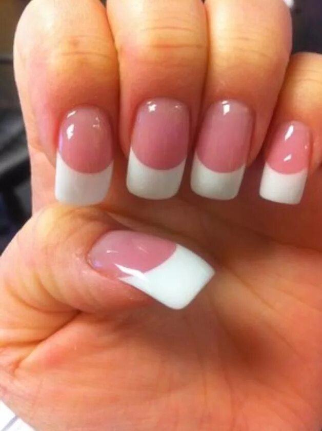 Почему маникюр называется френч Perfect Pink & Whites Curved nails, French acrylic nails, French manicure nails