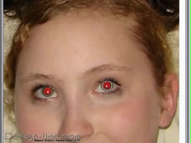 Почему на фото красные глаза Red Eye removal(Photoshop)