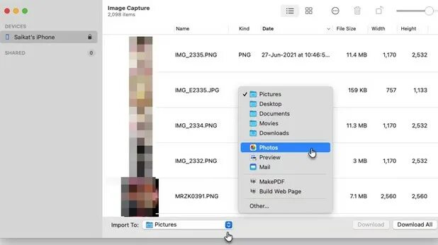 Почему не скинуть фото с айфона Как перенести фотографии с iPad на Mac