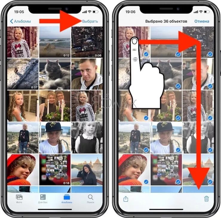 Почему не удаляется фото из галереи айфон Как удалить сразу все фото с Айфона или Айпада
