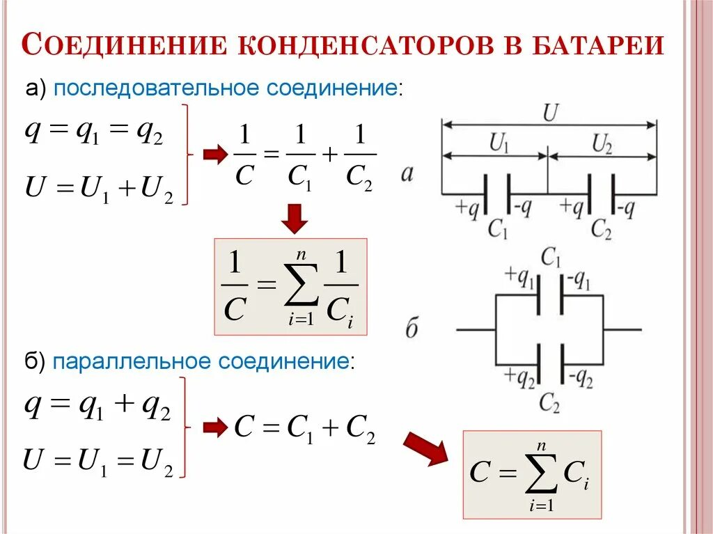 Почему подключение конденсаторов изменяет коэффициент мощности двигателя Картинки ПОСЛЕДОВАТЕЛЬНОЕ СОЕДИНЕНИЕ ДВУХ КОНДЕНСАТОРОВ