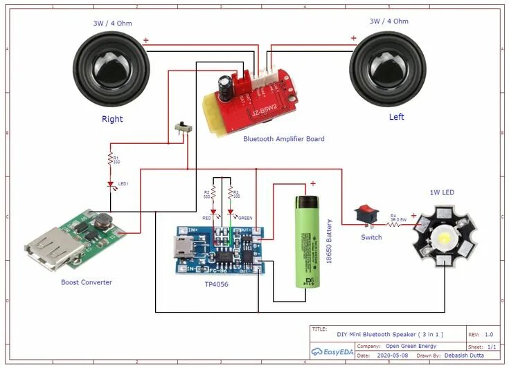 Почему при блютуз подключении играет 1 колонка DIY Powerful 3 in 1 Mini Bluetooth Speaker Diy bluetooth speaker, Mini bluetooth