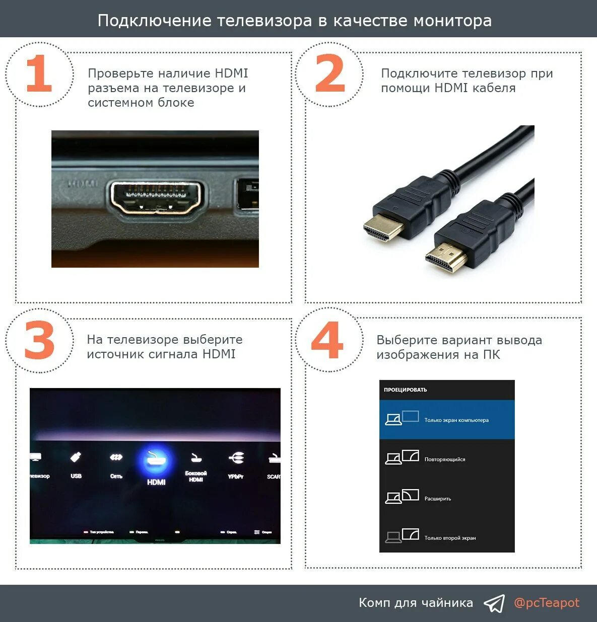 Почему при подключении пк к телевизору Hdmi кабель настроить