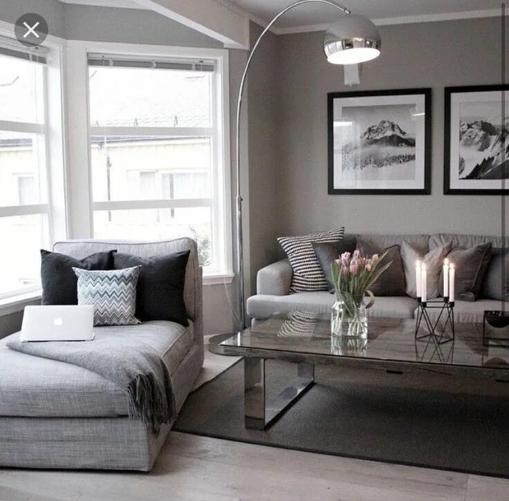 Почему у всех серый интерьер Steele's living room Living room grey, Living room inspiration, Living room desi