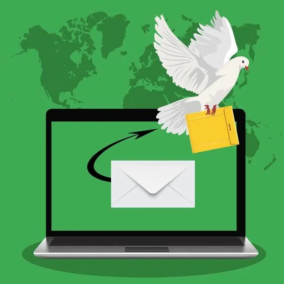 Почтовый голубь фото с письмом postal dove, email marketing concept @creativework247 Email marketing, Marketing