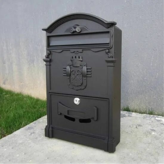 Почтовый ящик для дома фото Details about Vintage Russian Style Cast Aluminum Wall Mount Mailbox Mail Box W/