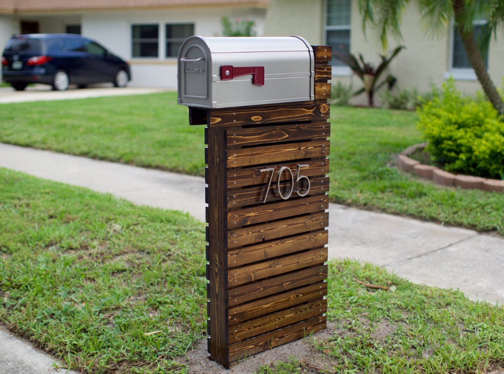 Почтовый ящик для дома фото Modern Mailbox DIY Modern mailbox diy, Wooden mailbox, Diy mailbox