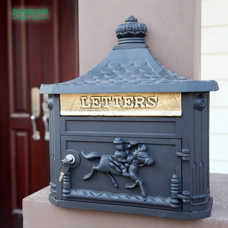 Почтовый ящик уличный для частного дома фото Factory Price Vintage Decorative Outdoor Wall Mounted Mailboxes For Sale - Buy V