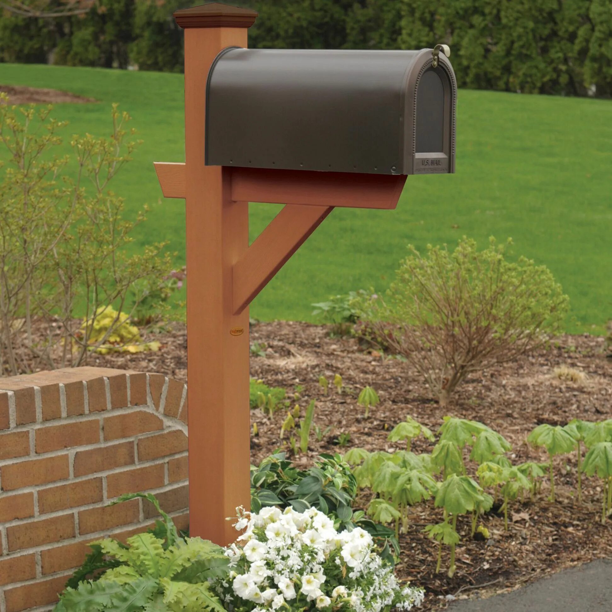 Почтовый ящик уличный фото Phat Tommy 5 Ft. H In-Ground Decorative Post Products Mailbox post, Custom mailb