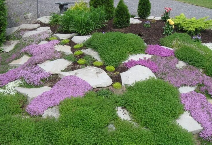 Почвопокровные в ландшафтном дизайне Amazing White Rocks For Landscaping - Extravagant Porch and Landscape Ideas Rock