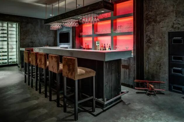 Под бар фото 19 Really Beautiful Breakfast Bar Designs For Contemporary Homes Bars for home, 