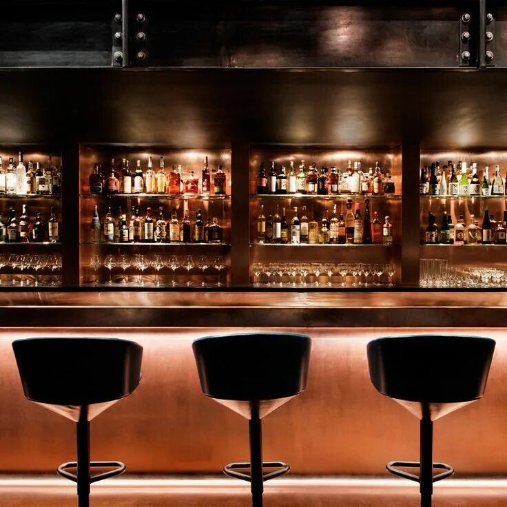Под бар фото Tom Dixon designs "darkly theatrical" Himitsu cocktail lounge in Atlanta Bar des