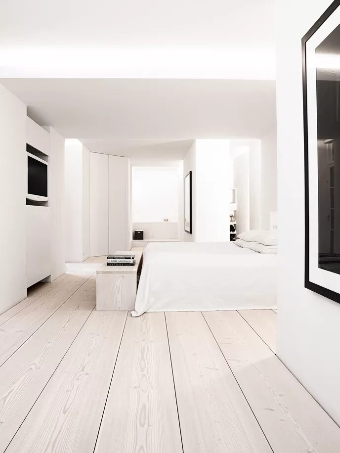 Под белые пол в интерьере PF - Mads Ulrich_03-1 - Dinesen House design, Minimalist interior, Bedroom desig