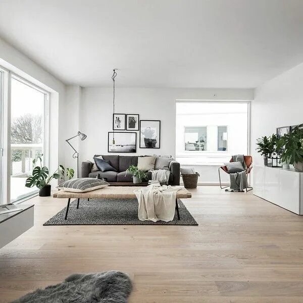 Под белые пол в интерьере modern vinyl plank flooring - Google Search Thiết kế phòng khách, Scandinavian s