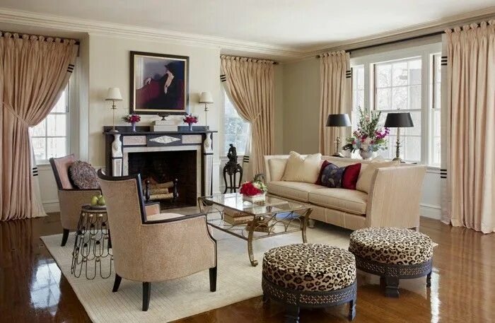 Под что выбирают шторы в интерьере гостиной Innendesign Ideen im Art Deco Stil lassen den Raum edler erscheinen Wohnung einr