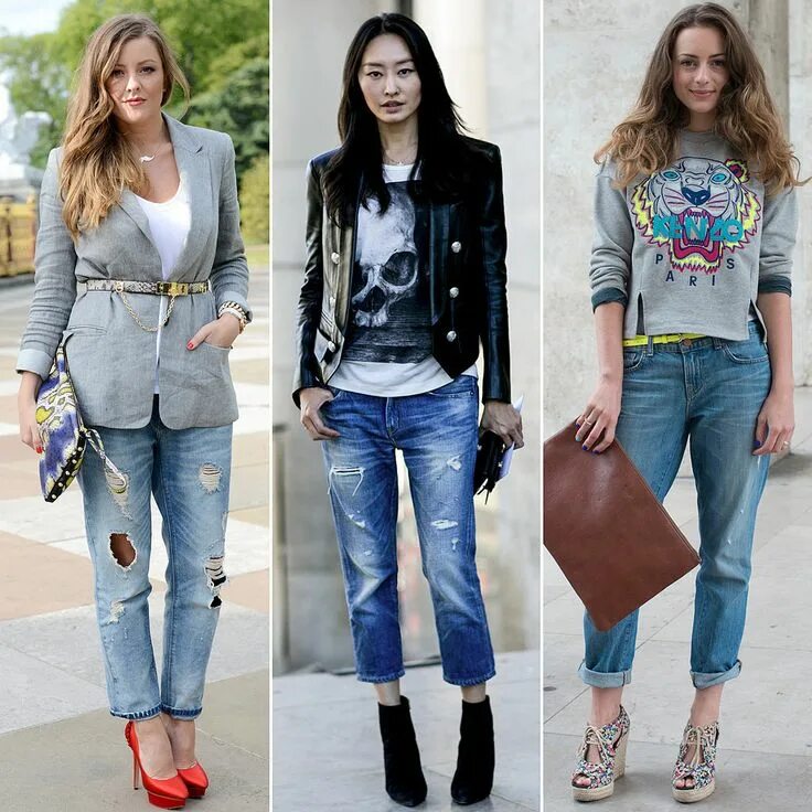 Под джинсами что одето It's Time to Pull Out Your Boyfriend Jeans Again Semana da moda de paris, Ideias
