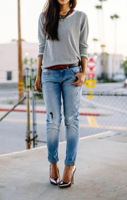 Под джинсами фото Kot Pantolon Kombin Önerileri /13 - Moda - Mahmure Foto Galeri Denim fashion, Mo