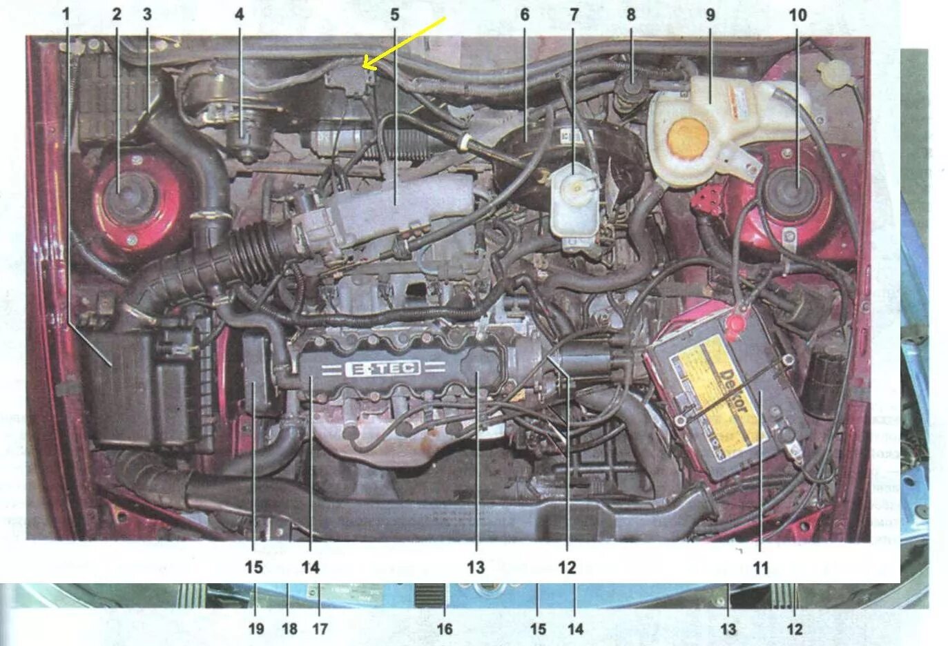 Под капотом схема фото Прокладка Гбц? - Daewoo Nexia, 1,5 л, 1999 года поломка DRIVE2