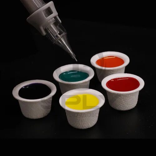 Под краски фото Купить Sugarcane Paper Tattoo Ink Cup биоразлагаемые колпачки под краску 100 шт 