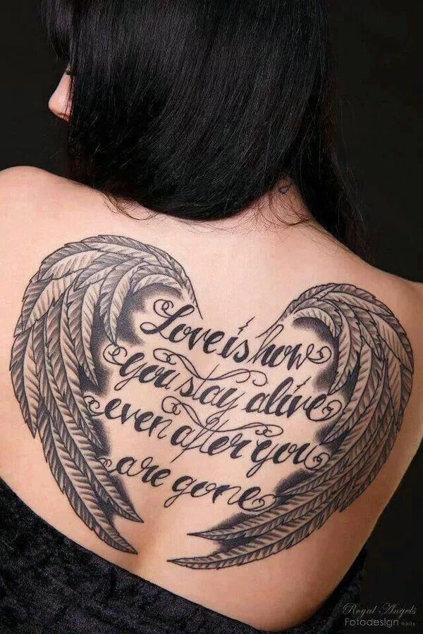 Под крылом ангела тату фото 35 Breathtaking Wings Tattoo Designs Art and Design Wing tattoo designs, Back ta
