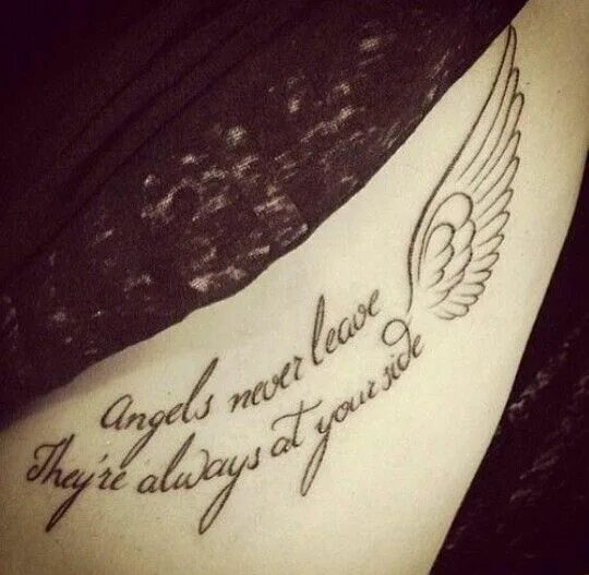 Под крылом ангела тату фото Angels never leave, They're always at your side ♡ Angel tattoo for women, Tattoo