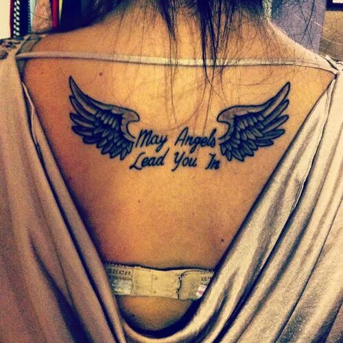 Под крылом ангела тату фото Pin en Tatttts Alas tatuaje, Tatuaje de rip, Tatuajes de alas de angel