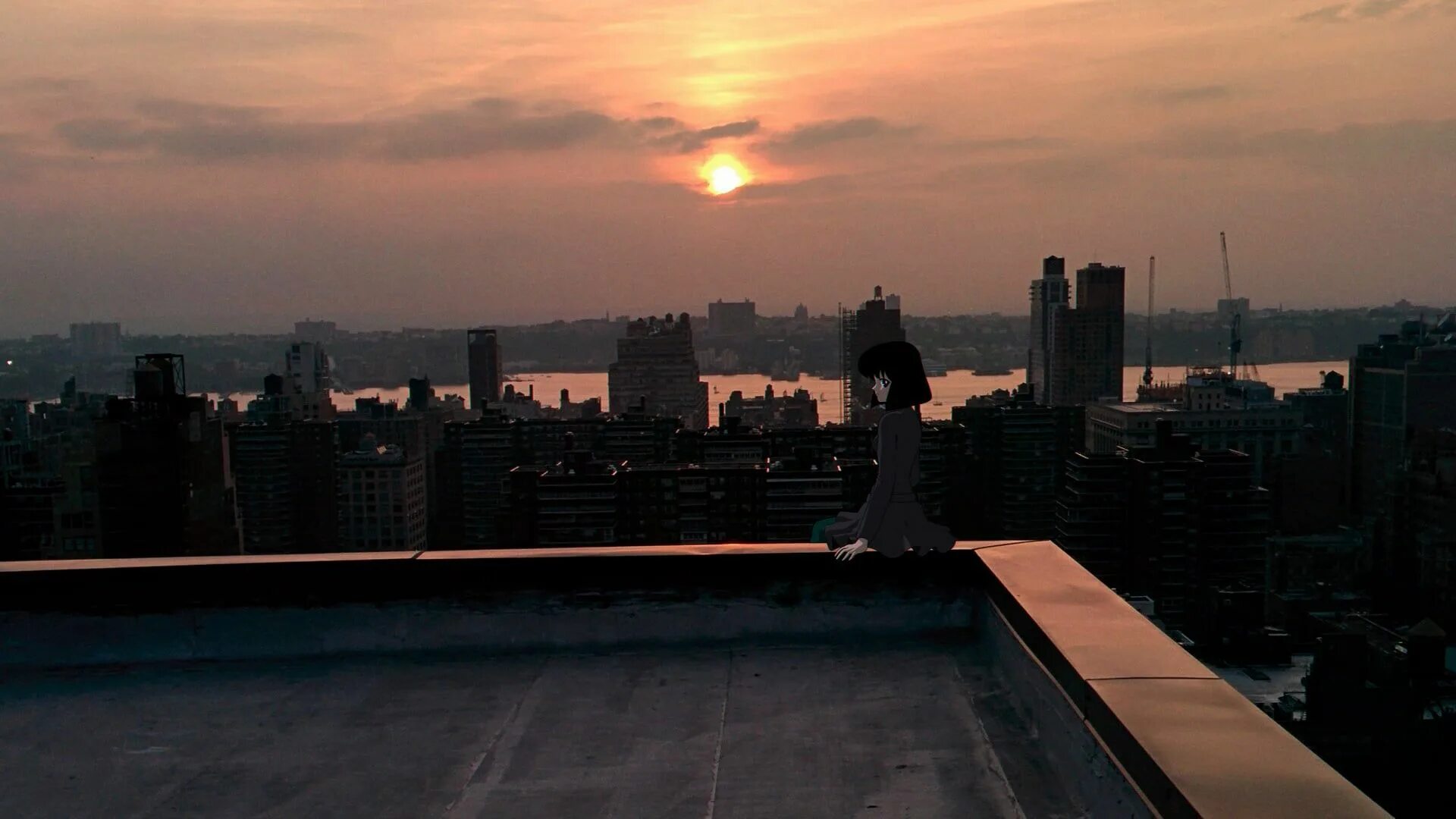 Под крышей дома твоего фото hotaru tomoe #rooftops #sunset #1080P #wallpaper #hdwallpaper #desktop Sunset, R