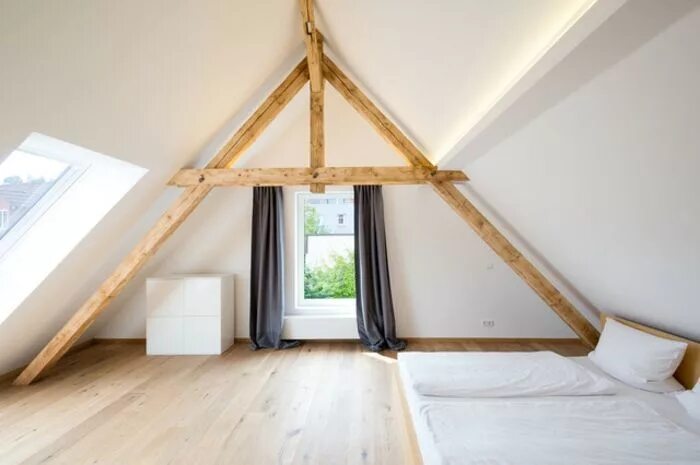 Под крышей фото ▷ 1001+ Ideen für Dachfenster Gardinen und Vorhänge Attic rooms, Beautiful dinin
