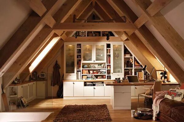 Под крышей фото 30 Beautifully Decorated Attic Room Designs Attic renovation, Attic apartment, A