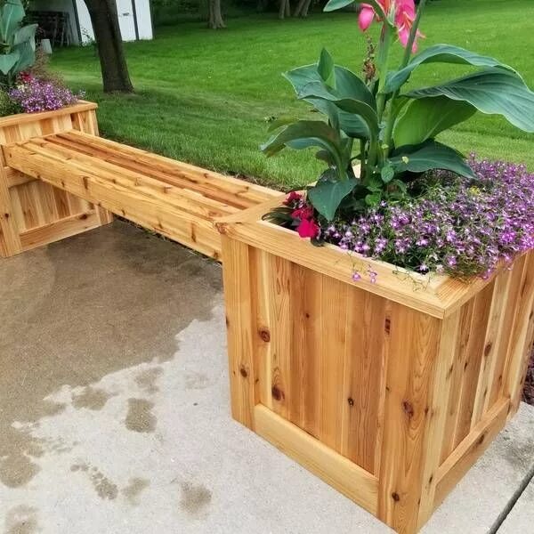 Под на дачу своими руками RYOBI NATION - Planter Bench in 2022 Planter bench, Garden planter boxes, Garden