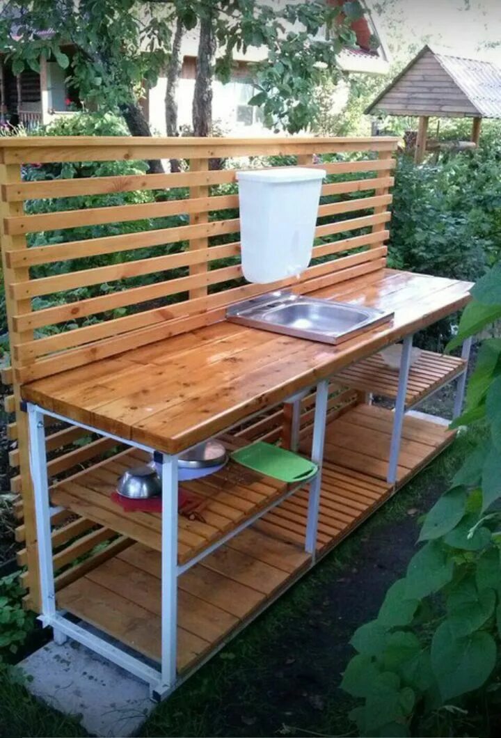 Под на дачу своими руками садовая раковина - Поиск в Google Outdoor kitchen decor, Outdoor sinks, Outdoor 