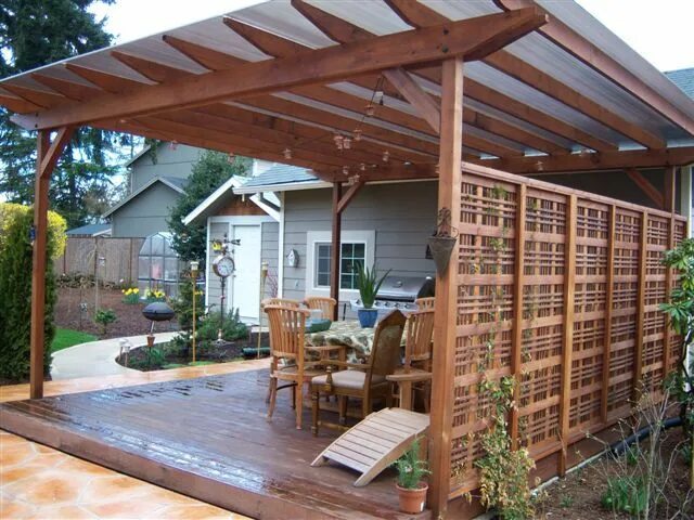 Под навес своими руками фото Colonial Decks and Fences... improving your yard's image Outdoor pergola, Backya