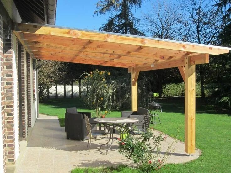 Под навес своими руками фото Pergola murale bois 6.06 x 4.00 m & couverture polycarbonate 16mm eBay! Pergola,