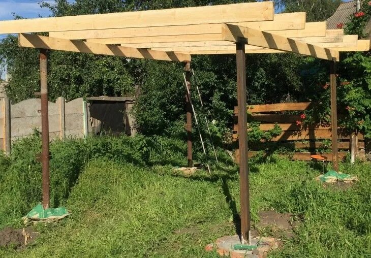 Под навес своими руками фото Как построить навес своими руками - 84 фото современных идей и материалов Outdoo